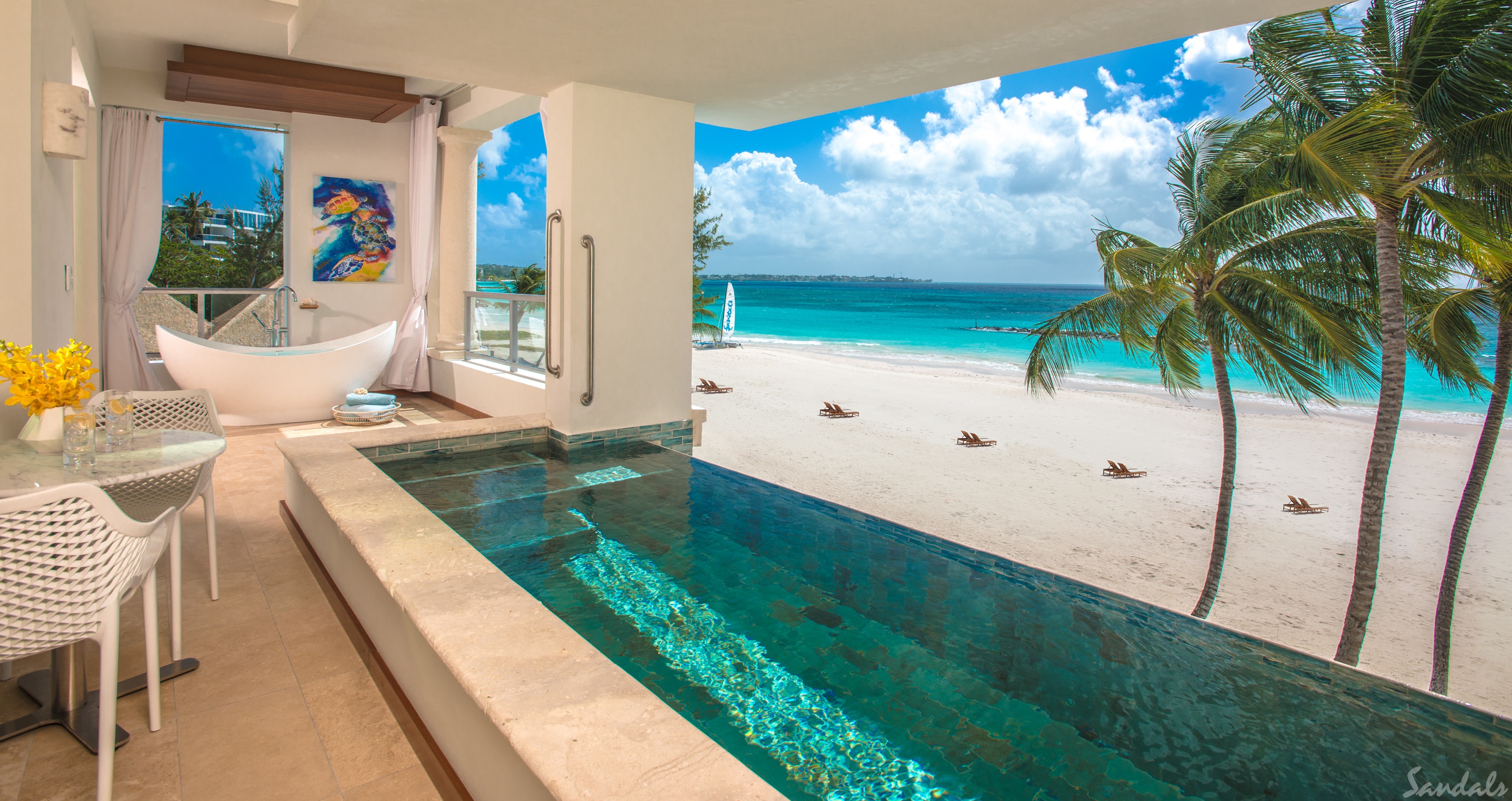 Beachfront One Bedroom Skypool Butler Suite